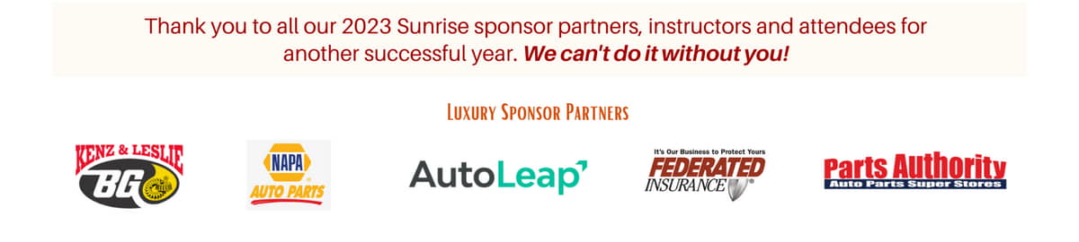 Thank you 2023 sponsors